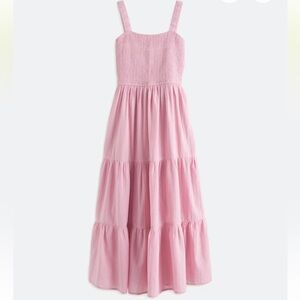 Pink Smocked Maxi Dress